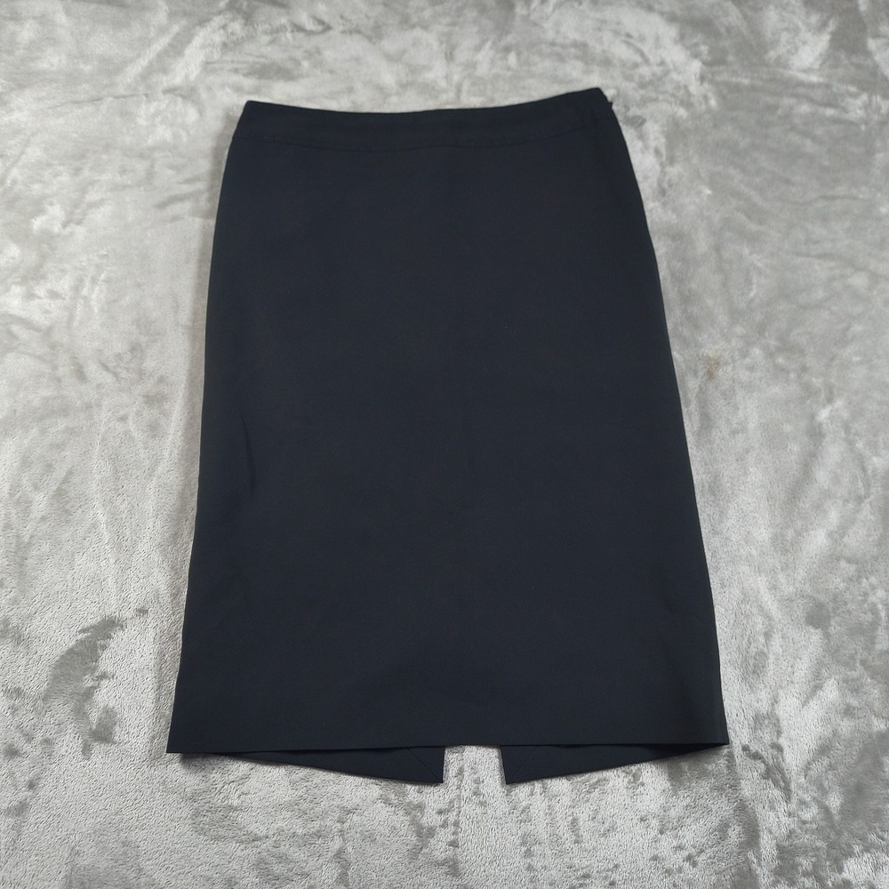 Moschino Skirt Womens 4 Black Pencil Midi‎ Italy Designer Office Work Goth Y2K